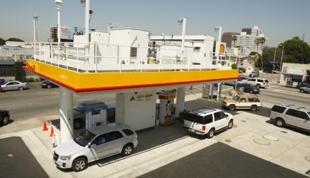 Eerste Shell waterstof- en benzinestation in Los Angeles geopend
