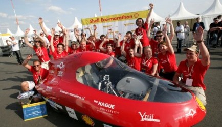 Kan het nog zuiniger: 1 op 800 tijdens Europese Shell Eco-marathon 0