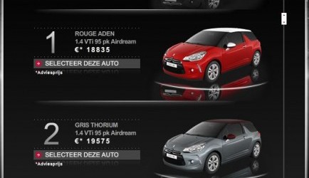 citroen ds3 Citroën DS3 vanaf 16.890 euro - voorserie online te bestellen