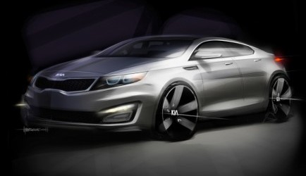 kia magentis Wereldprimeur nieuwe Kia sedan in New York