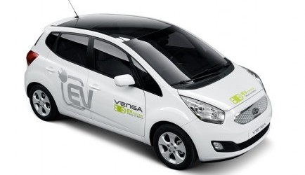 kia venga Kia Venga geheel elektrisch in Geneve