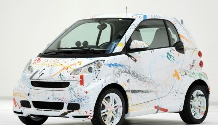 smart fortwo Kunstzinnig volgekliederd - smart fortwo sprinkle by Rolf Sachs
