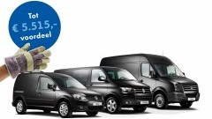 Vriendenprijzen voor de Volkswagen Bedrijfswagens