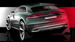 Audi schets achterkant nieuwe Q8