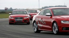 Het circuit op met de Audi S5