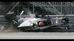 Formule 1: Zware crash van Kubica
