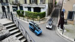 Mobiliteitsproject: Toyota i-ROAD en COM delen in Grenoble