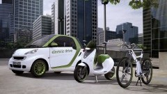 Package deal: Smart fortwo electric drive met gratis e-bike