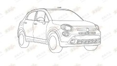 Patentschetsen Fiat 500X op straat