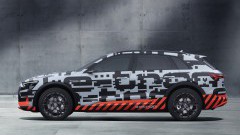 Prototypes Audi e-tron rijden in Genve