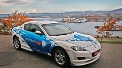 Mazda RX-8 op waterstof op weg in Noorwegen