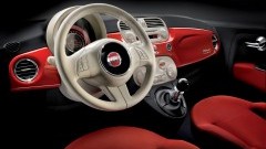 Fiat 500 Bicolore - rood/wit in stijl