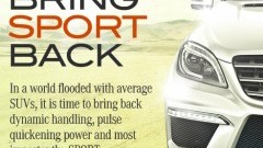 Mercedes-Benz ML 63 AMG staat te trappelen