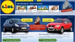 Naar de super voor een auto