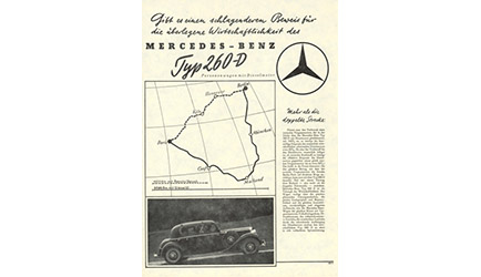 Feestje bij Mercedes-Benz - de dieselmotor in personenauto bestaat 75 jaar