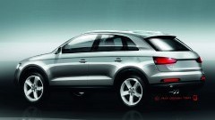 Schetsen Audi Q3 de wereld in - onthulling nabij