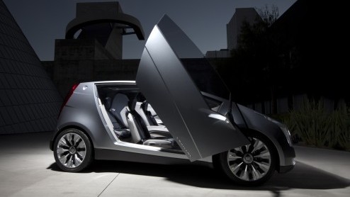 Een Cadillac met een eenlitermotortje en een verbruik van 1 op 25? Hij bestaat! De Urban Luxury Concept staat in Genve om de groene merkgedachte te gaan verspreiden. Dat is pas downsizen!