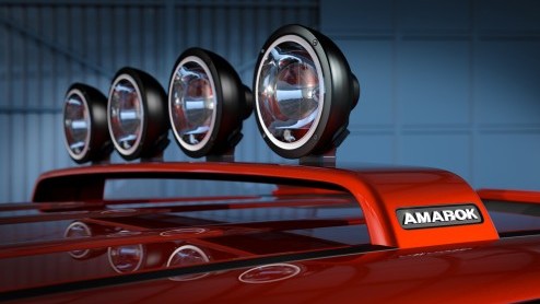 De Amarok Canyon Concept Car debuteert op de Autosalon van Genve en is een avontuurlijke variant op de gewone Amarok. De pick up is genspireerd op het 'kayak-freestyle'.