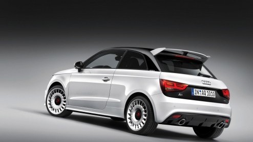 Vanaf vandaag beleeft de zeer brutale Audi A1 quattro zijn wereldpremire in de sneeuw. Het Alpenstadje Kitzbhel zal worden opgeschrikt door de 256 pk sterke variant van Audis kleinste, waar ook de