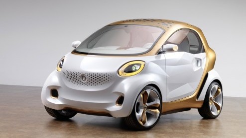 Eind juli werd tussen neus en lippen door duidelijk dat smart op de IAA een nieuwe conceptcar zou onthullen onder de naam forvision. Vandaag hebben we er een beter beeld bij gekregen en blijkt het ele