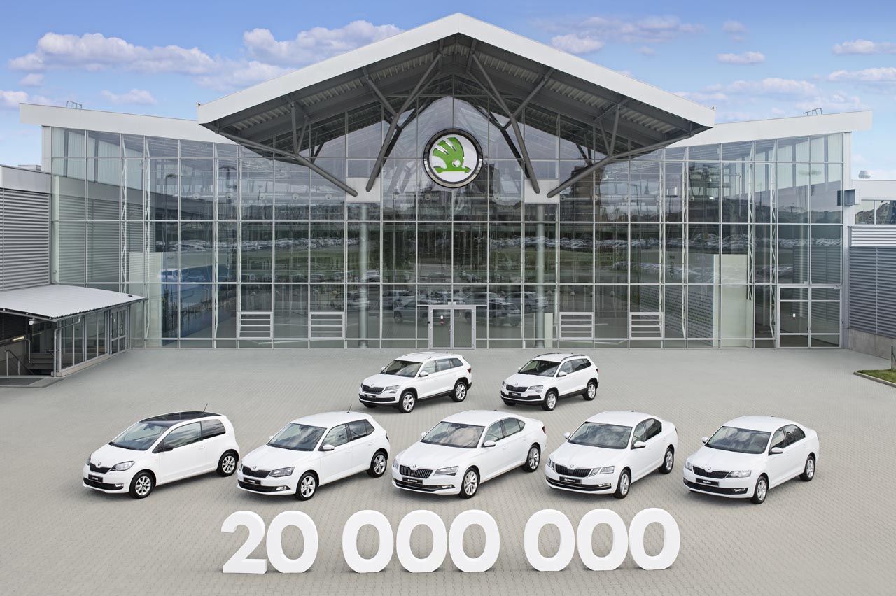 Bij Skoda liep deze week de twintig miljoenste auto's van de band, een Karoq.