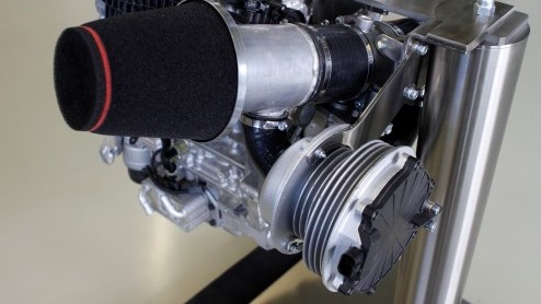 Volvo High Performance Drive-E Concept vertegenwoordigt 2.0 liter turbomotor met 450 pk dankzij Triple Boost techniek.