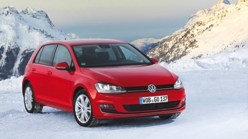 Volkswagen Golf 4Motion vierwielaandrijving onderweg naar Nederland