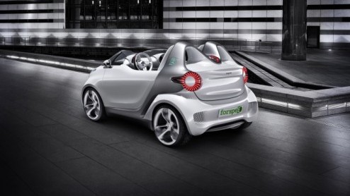 Smart neemt een bijzondere conceptcar mee naar Genve; de forspeed. De luchtige tweezitter is elektrisch aangedreven en toont mogelijk het design van de nieuwe generatie fortwo.