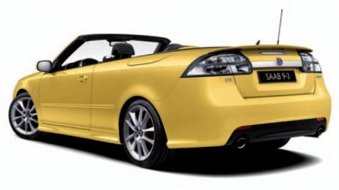 Volgens Saab is het nu tijd om de Saab 9-3 Cabrio Spring Edition te introduceren. Een opvallende timing van het model, dat alleen in een niet te missen kleur leverbaar is; zachtgeel! Wie er nu nog nie
