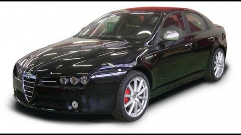 Dit is de Alfa 159 in TI uitvoering. Dat betekent een hoop sportieve looks, maar geen extra prestaties, jammer genoeg.