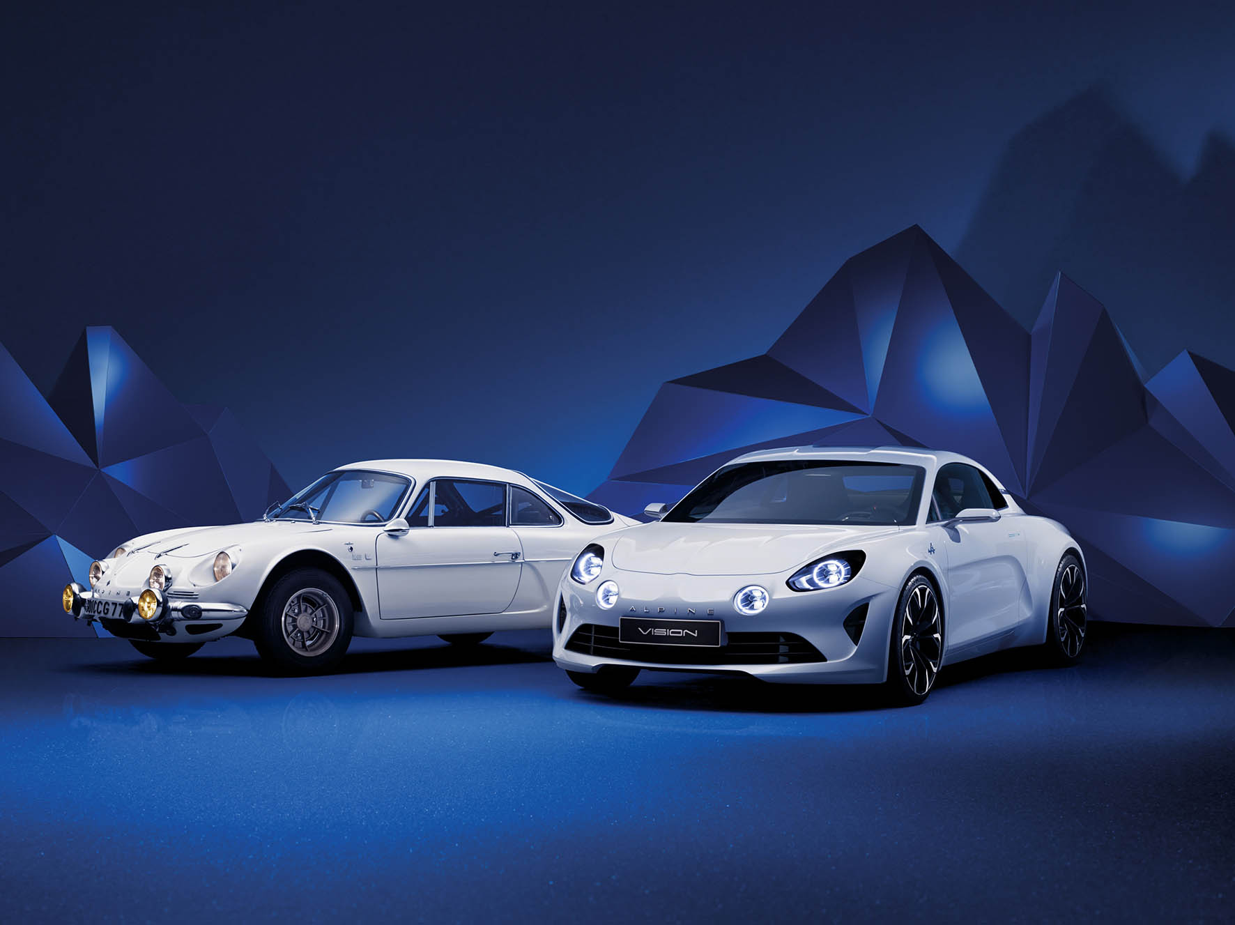 Alpine Vision concept car speelt op Concours d'Elegance de voorbode van een nieuwe Alpine sportwagen die eind 2016 wordt onthuld en in 2017 in productie gaat.