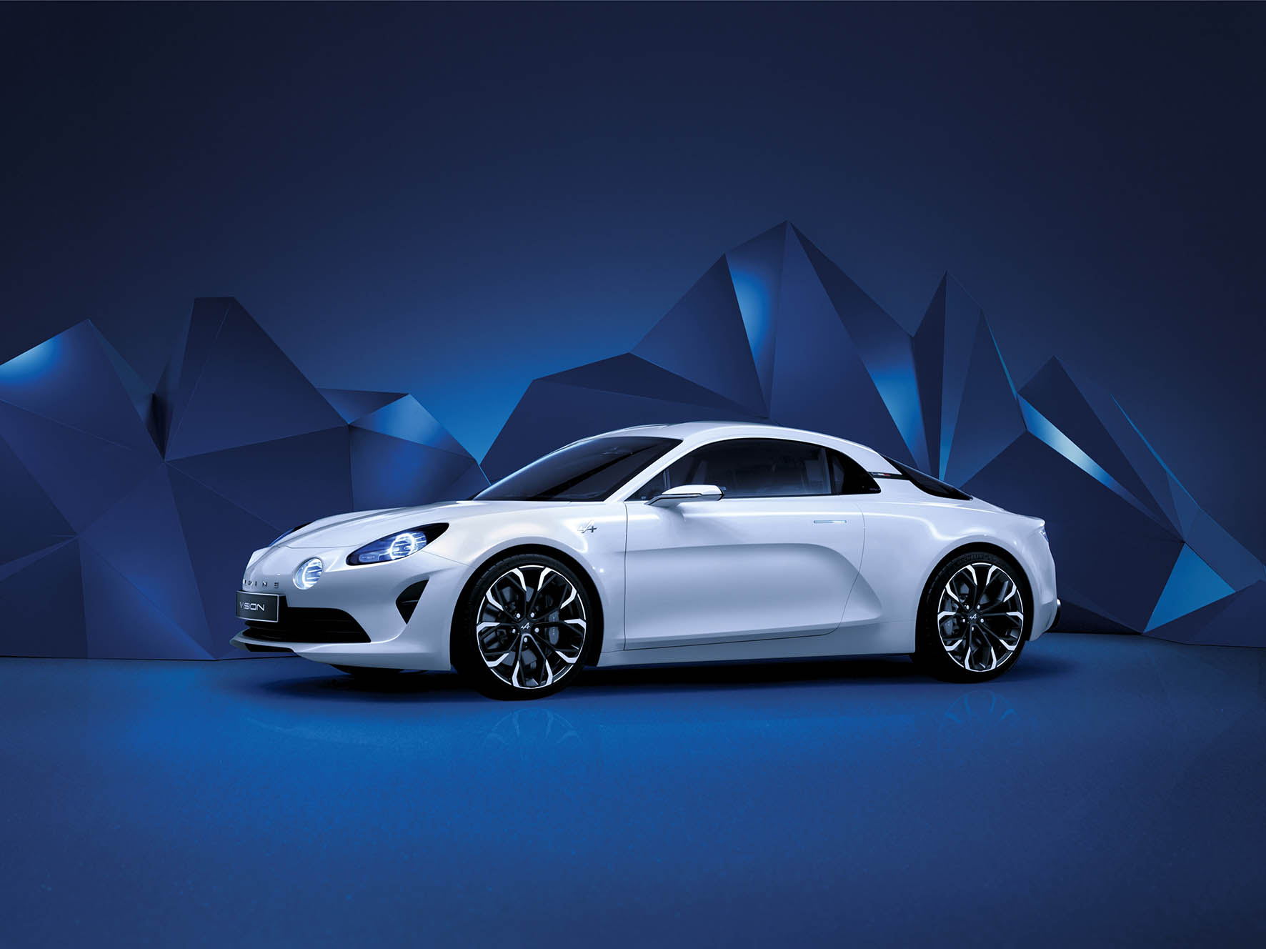 Het sportwagenmerk Alpine keert terug op de markt in 2017 en de Alpine Vision showauto is daar een realistisch voorproefje van.