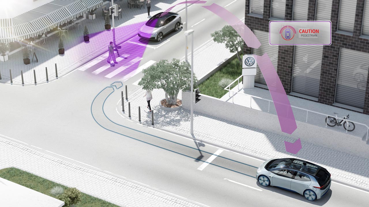 Volkswagen gaat alle zijn modellen vanaf 2019 uitrusten met pWLAN zodat auto's onderling met elkaar en de infrastructuur gaan communiceren.