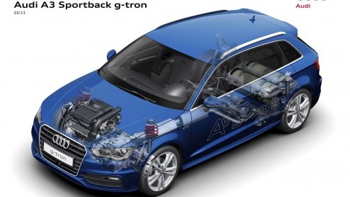 Audi A3 g-tron op benzine en aardgas is vanaf nu te bestellen vanaf 28.900 euro. Eerste levering in maart 2014.