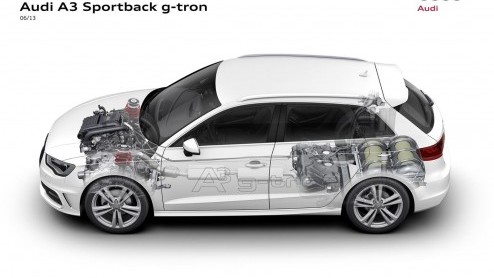 Audi A3 g-tron op benzine en aardgas is vanaf nu te bestellen vanaf 28.900 euro. Eerste levering in maart 2014.