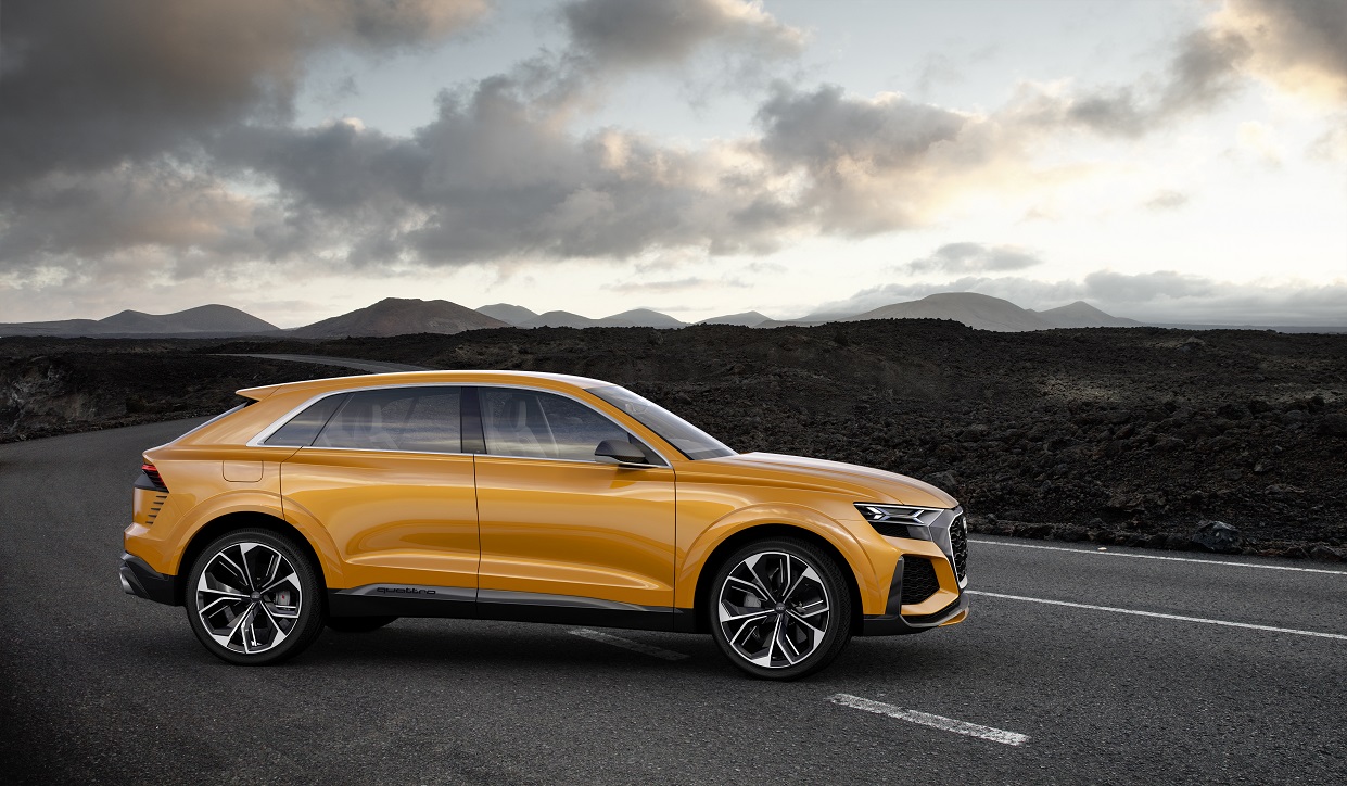 Audi presenteert op de Autosalon van Gen?ve een tweede uitvoering van de Q8 Concept. Deze keer staat de auto in sportieve kledij op de beursvloer, als mild hybrid.
