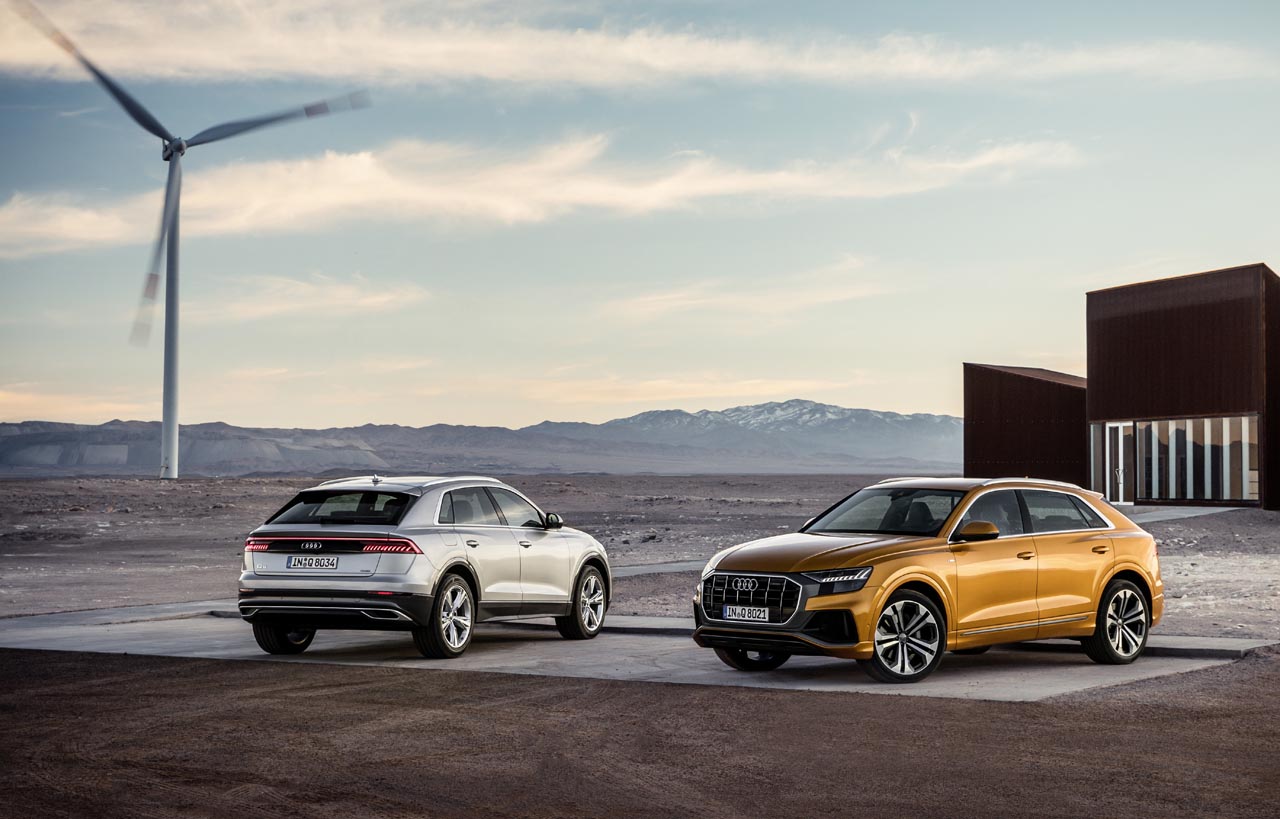 Audi maakt de prijs van de Q8 bekend, zodat de auto nu besteld kan worden.