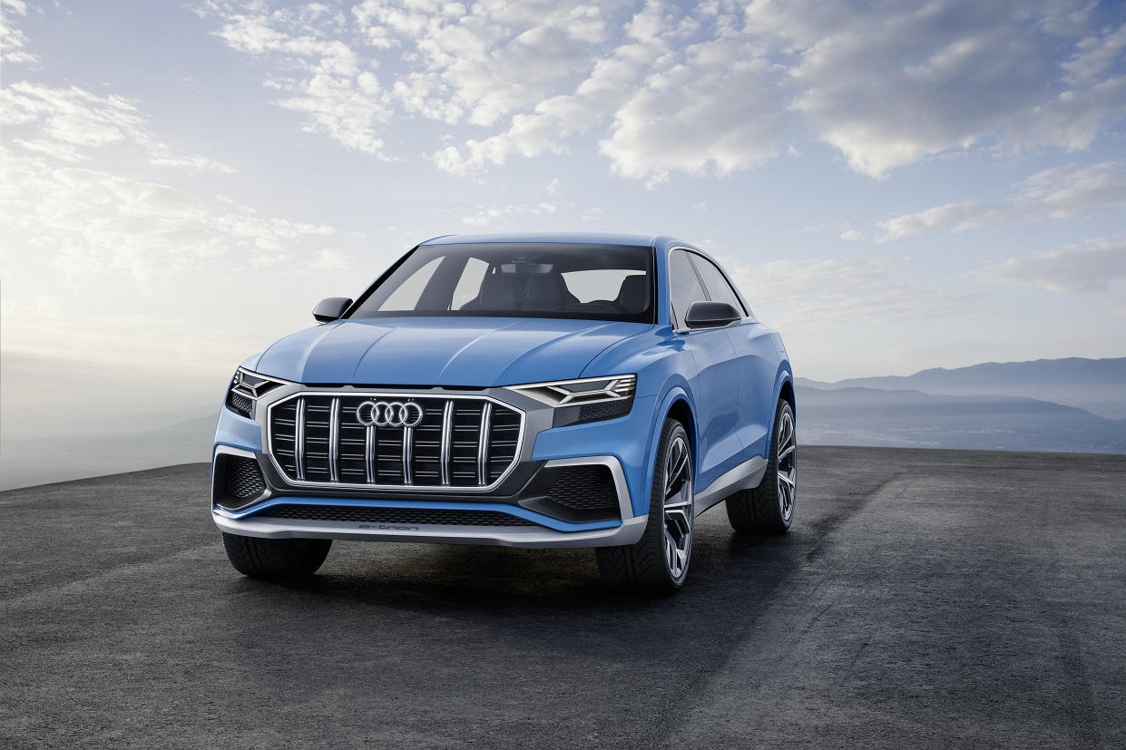 Audi toont op de North American International Auto Show de Q8 Concept, een voorbode voor een SUV boven de Q7. De auto heeft een plug-in hybride aandrijflijn en beschikt over virtual reality.