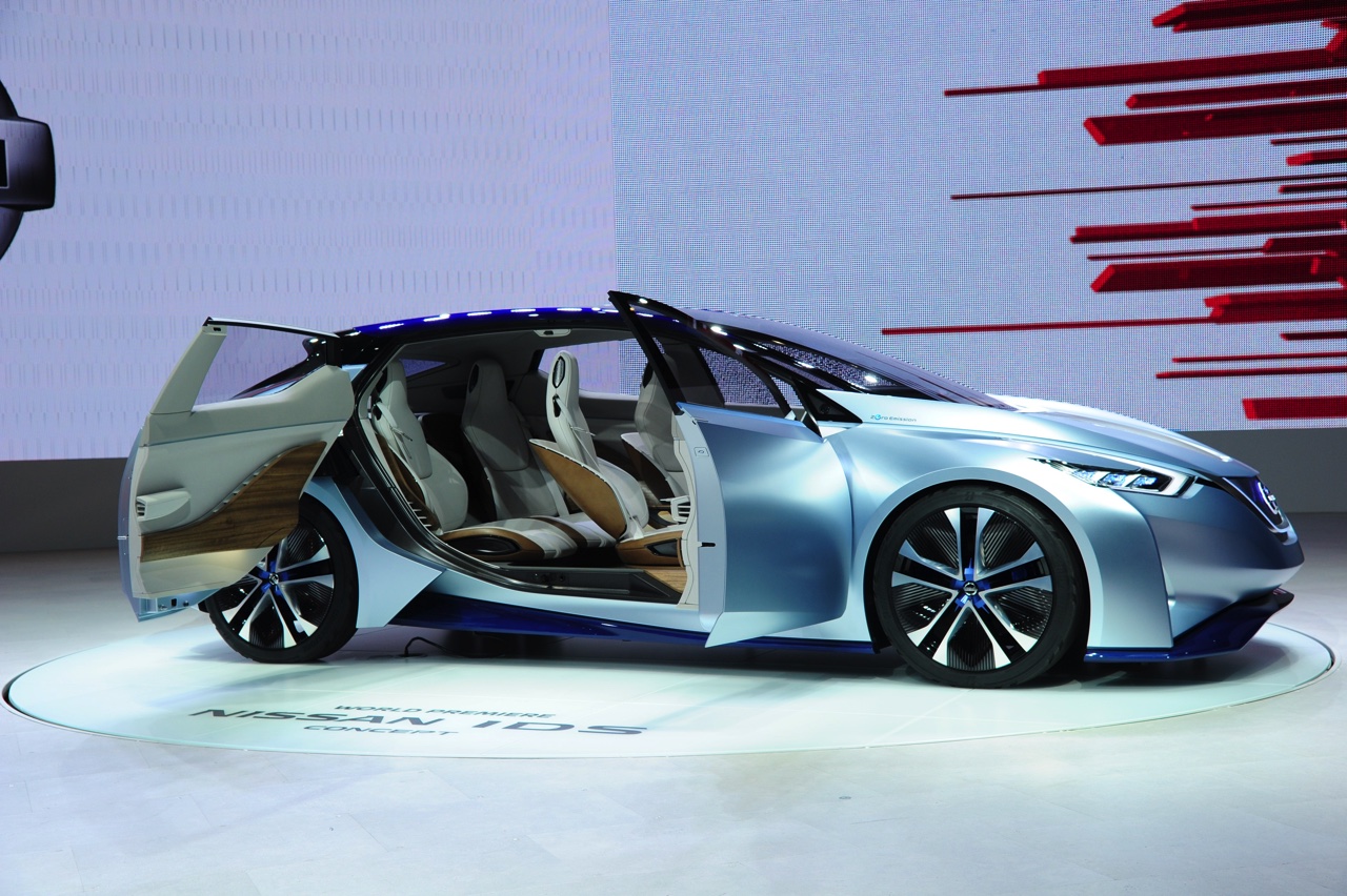 Nissan werkt naar de introductie van de zelfrijdende auto in 2020 met de Nissan IDS Concept op de Tokyo Motor Show 2015.