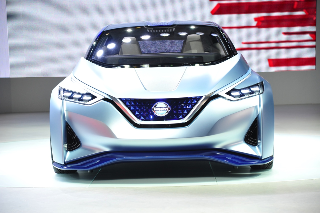 Nissan werkt naar de introductie van de zelfrijdende auto in 2020 met de Nissan IDS Concept op de Tokyo Motor Show 2015.