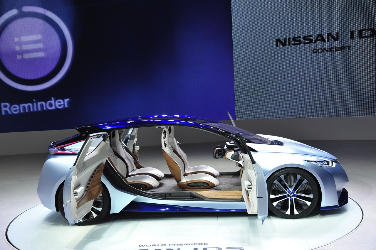 Nissan werkt naar de introductie van de zelfrijdende auto in 2020 met de Nissan IDS Concept op de Tokyo Motor Show 2015.