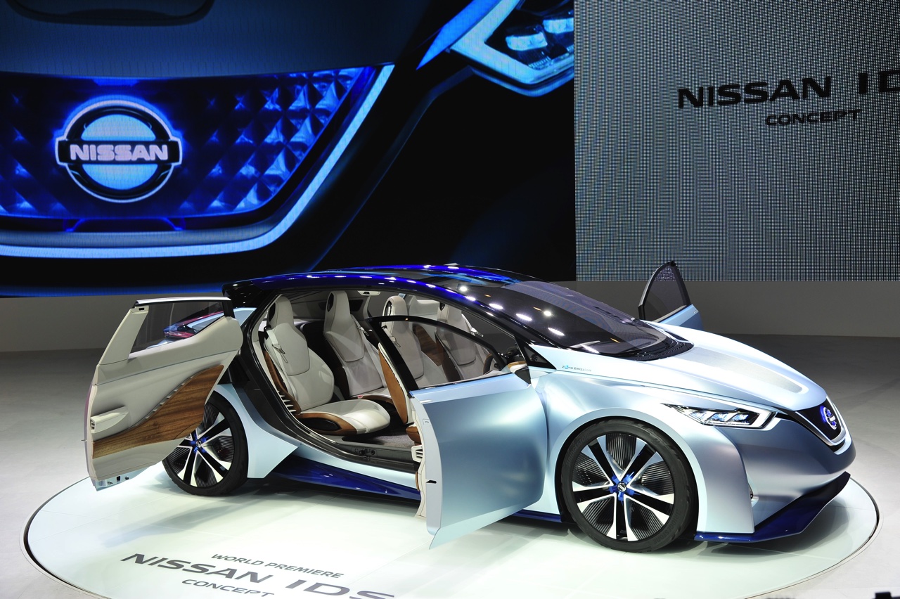 Nissan werkt naar de introductie van de zelfrijdende auto in 2020 met de Nissan IDS Concept op de Tokyo Motor Show 2015.