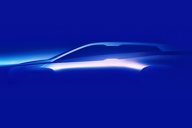 BMW geeft een vage eerste schets vrij van de iNEXT een grote elektrische auto voor 2021.