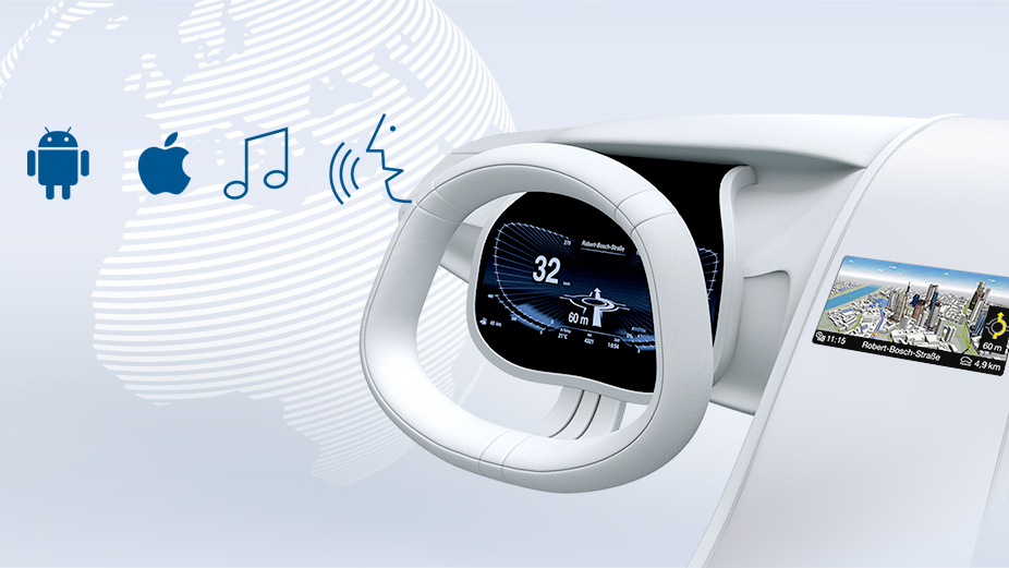 Bosch introduceert een elektronische passagier die normale zinnen en vragen verstaat.