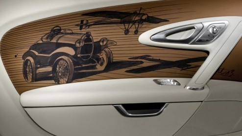 Zie hier het vijfde en voorlaatste exemplaar van de Bugatti Legends-serie. Voor de verandering wordt deze Veyron Grand Sport Vitesse Black Bess niet opgedragen aan een persoon, maar aan een voertuig.