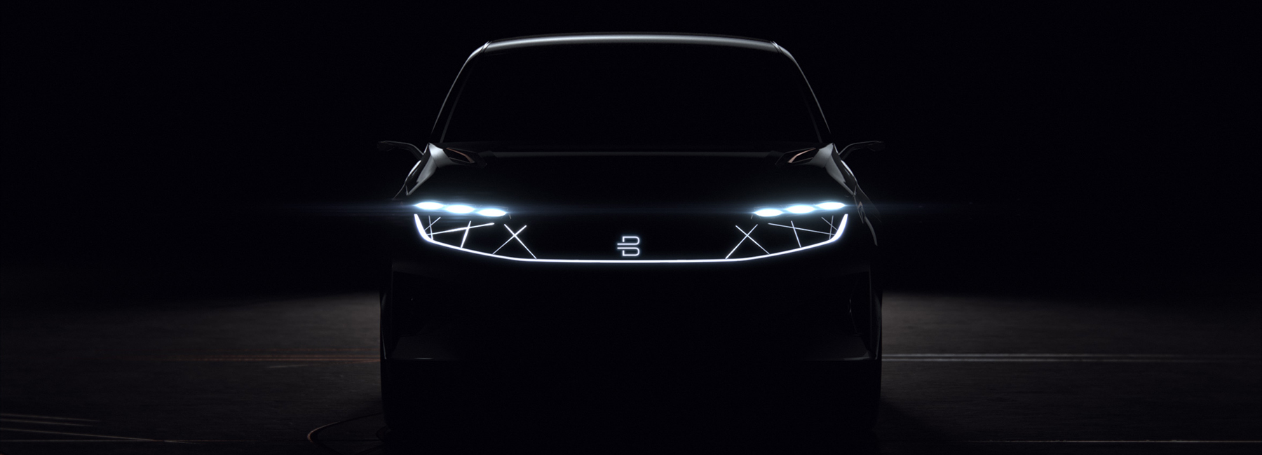 Het Chinese Byron onthult zijn concept van een elektrische SUV op de CES in Las Vegas.