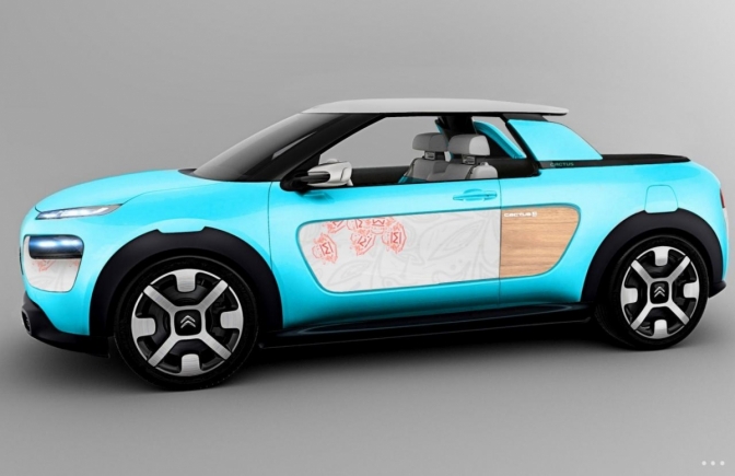 Citron C4 Cactus als luchtige Mhari concept car op IAA Frankfurt 2015.