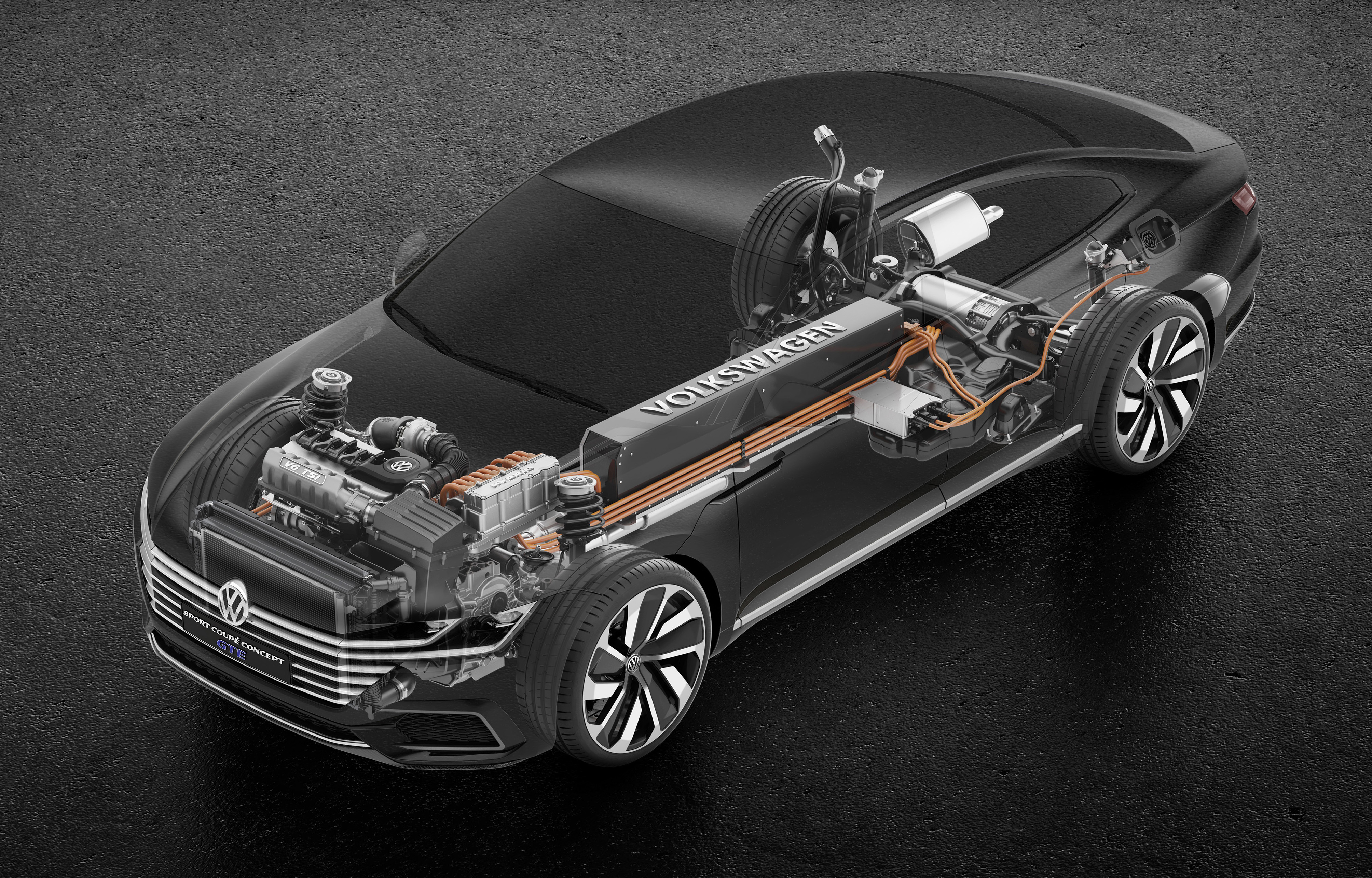 Volkswagen Sport Coup Concept GTE kan als opvolger gaan dienen voor de CC en daarmee een plekje bemachtigen tussen de Passat en Phaeton.