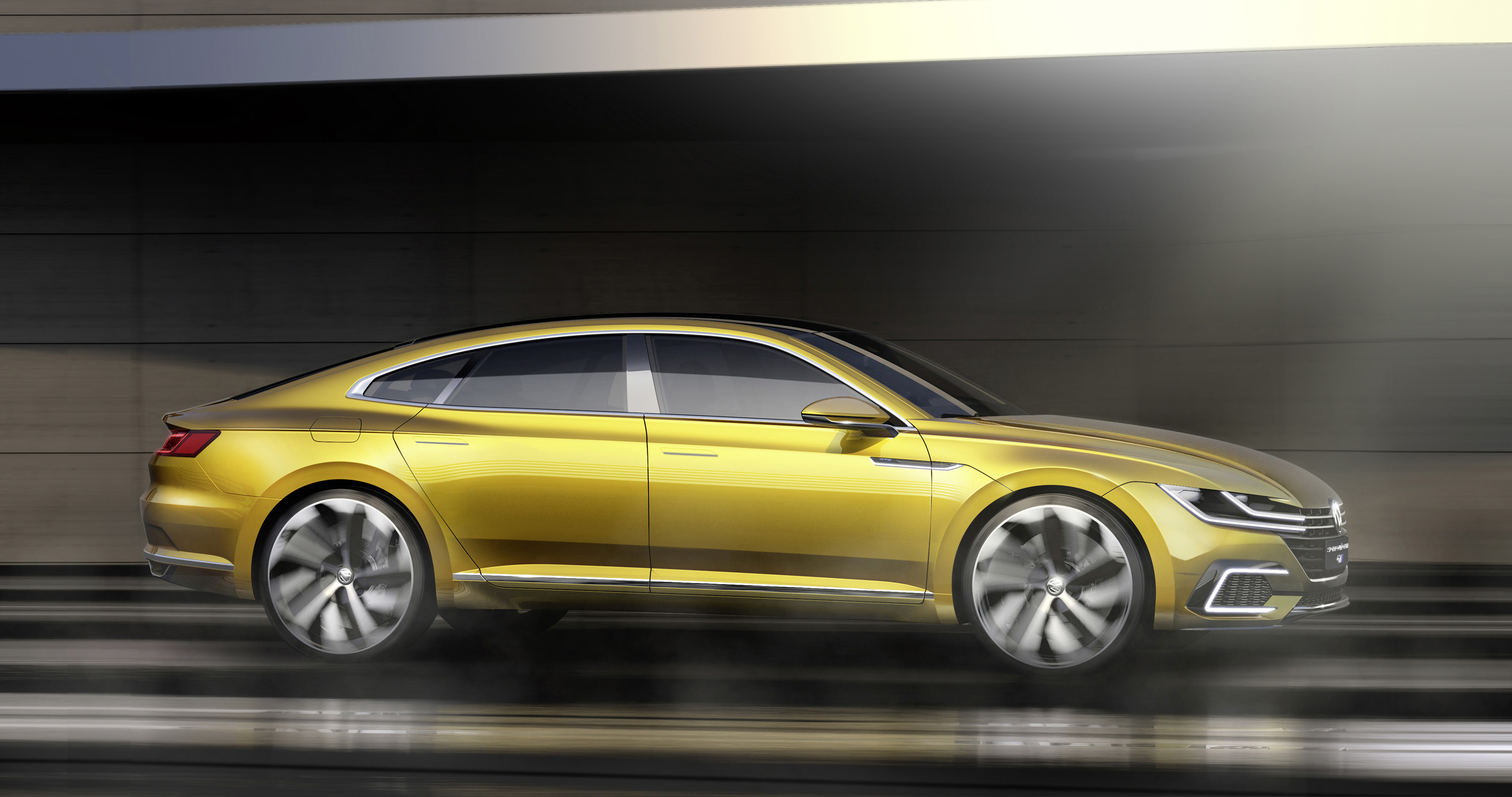 Volkswagen Sport Coup Concept GTE kan als opvolger gaan dienen voor de CC en daarmee een plekje bemachtigen tussen de Passat en Phaeton.