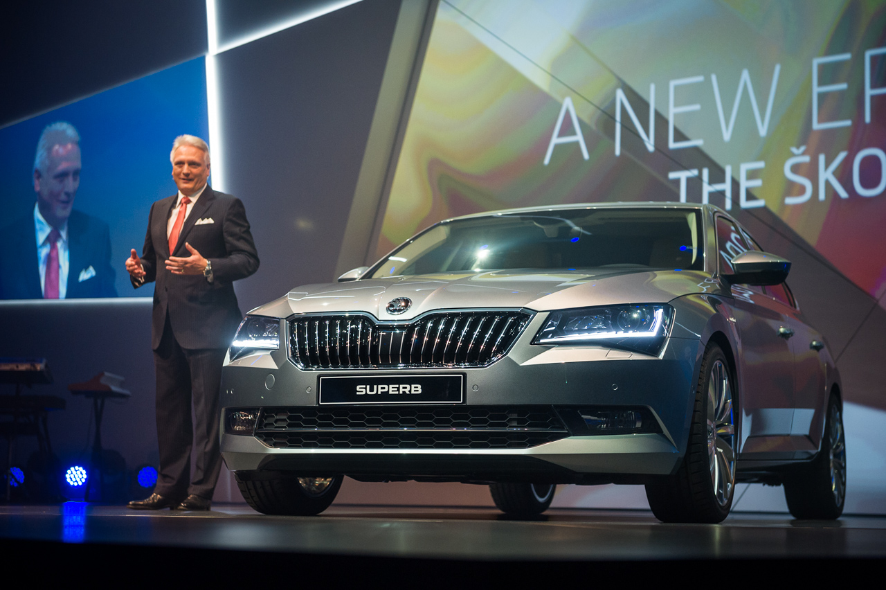 Skoda presenteert vandaag in Praag de compleet nieuwe Superb. Dit is hem!